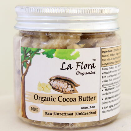 Organic Cocoa Butter Raw, Unrefined,Unbleached -100 gms