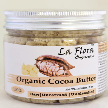 Organic Cocoa Butter - Raw, Unrefined, Unbleached - 200 gms