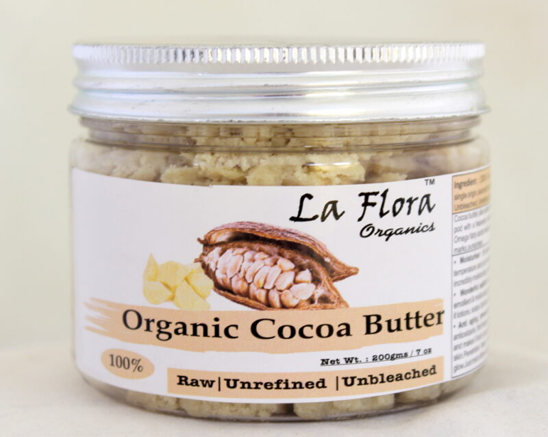 Organic Cocoa Butter - Raw, Unrefined, Unbleached - 200 gms