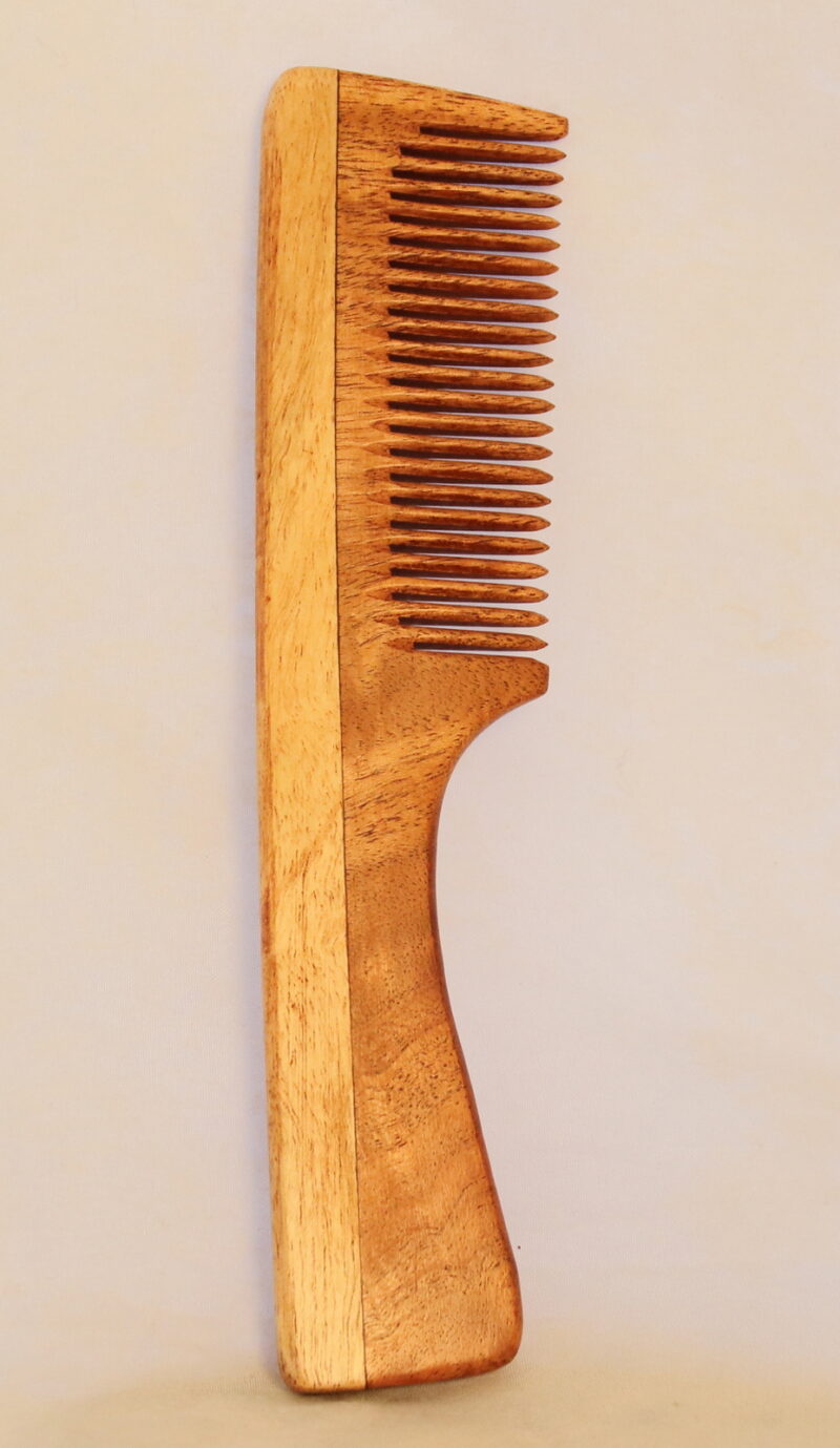 La Flora Organics Neem Wood Comb - with Handle
