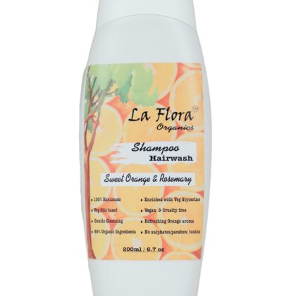 Sweet Orange Rosemary Organic Shampoo Hairwash - 200ml
